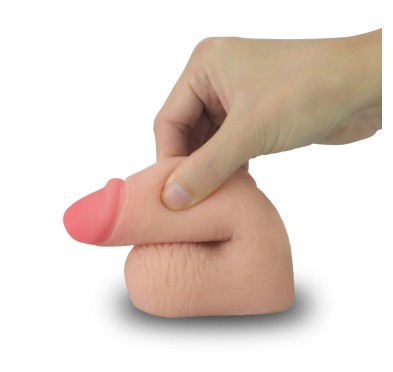 Elastyczny giętki penis realistyczne dildo 13,9 cm